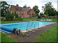 The rear of a property with a pool