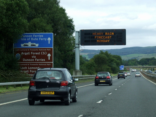 M8 Motorway Near Bishopton © Thomas Nugent Cc-by-sa/2.0 :: Geograph ...