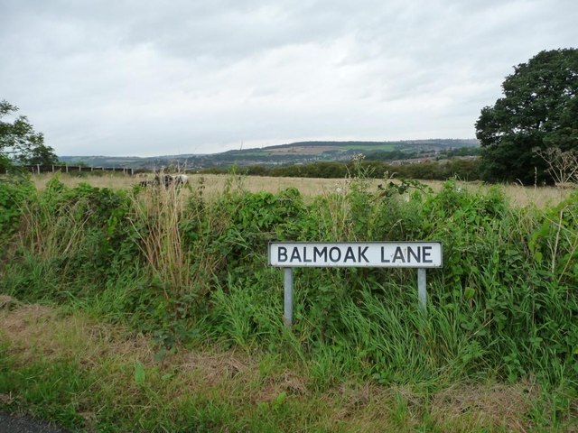 View north of Balmoak Lane, Tapton