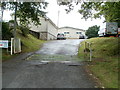 Cattle grid across the entrance to Glynneath Golf Club, Pontneddfechan