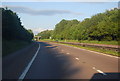 M54 approaching Coppice Green Lane Bridge