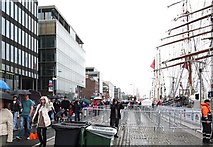 O1734 : Tall Ships Festival 2012 - visitors on Sir John Rogerson's Quay by Eric Jones