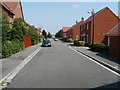 ST3661 : A view NE along Bransby Way, Locking Castle, Weston-super-Mare by Jaggery