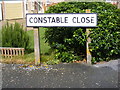 Constable Close sign