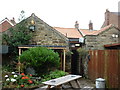 The beer garden at the Anchor Inn