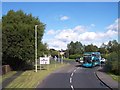 The cross river express at Upton Bridge roundabout