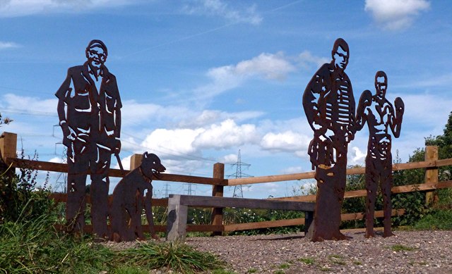 Statues on the Trans Pennine Trail