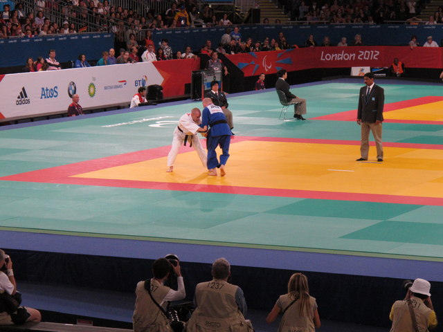 Paralympics judo, Ben Quilter of GB... © David Hawgood cc-by-sa/2.0 ...