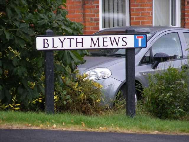 Blyth Mews sign
