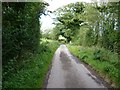 SO3893 : Narrow lane from Wentnor to Adstone by Richard Law