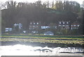 Houses below old Saxon Shore Line