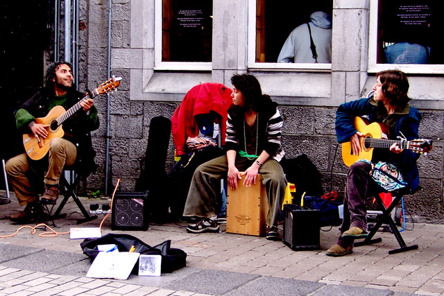 Galway - William Street - Three Musicians
