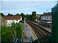 The back of Woolston Station from the footbridge