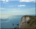 TV5895 : Beachy Head Cliffs and Lighthouse by Paul Gillett