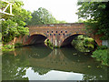 Railway bridge over earlier course of River Mole