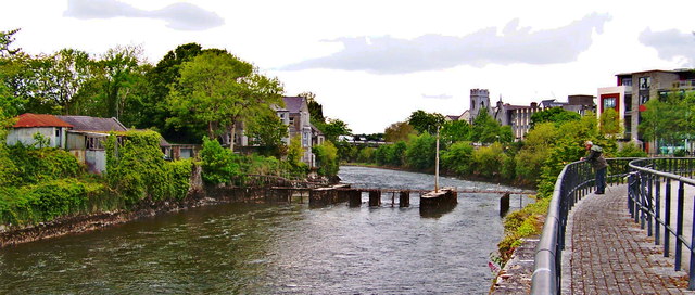 Galway - River Corrib Walk - Salmon Weirs