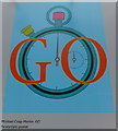 TQ3180 : Paralympic Poster: Martin Go by Michael Craig-Martin by PAUL FARMER