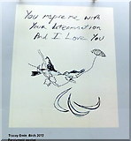 TQ3180 : Paralympic Poster: Birds 2012 by Tracey Emin by PAUL FARMER