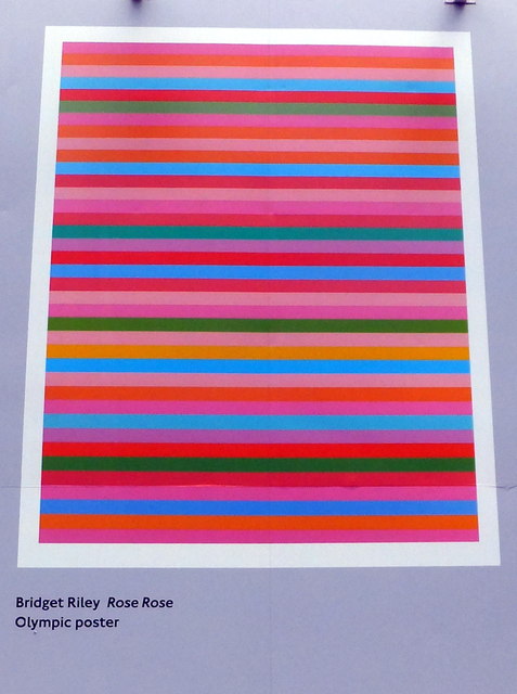 Olympic Poster: Rose Rose by Bridget Riley
