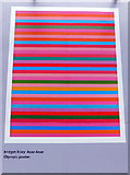 TQ3180 : Olympic Poster: Rose Rose by Bridget Riley by PAUL FARMER