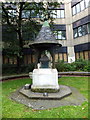 TQ3180 : Drinking Fountain in Christ Church Garden, Southwark by PAUL FARMER
