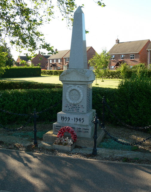 War Memorial In Holbeach St Marks © Mat Fascione :: Geograph Britain ...