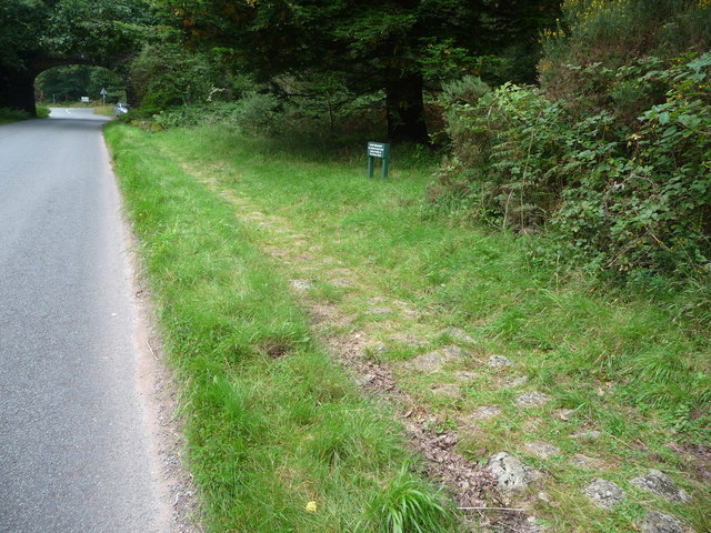 The 'Roman Road' near Blackpool Bridge © Jeremy Bolwell :: Geograph ...