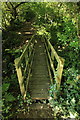 Footbridge over stream, Welcombe