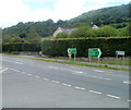A40 road junction, Llansantffraed