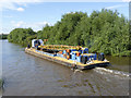 SK7852 : Maintenance boat on the River Trent  by Alan Murray-Rust
