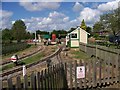 The narrow gauge railway station at Brogdale Farm