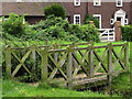 Footbridge over drainage channel, Large Green