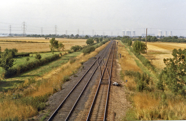 Line to Cottam Power Station, 1983