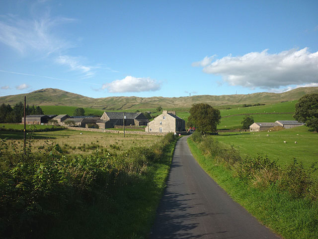 The road past Grayrigg Hall