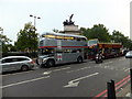 TQ2879 : Silver Routemaster Bus at Hyde Park Corner by PAUL FARMER