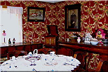 R4561 : Bunratty Folk Park - Site #9 - Golden Vale Farmhouse - Dining Room by Suzanne Mischyshyn