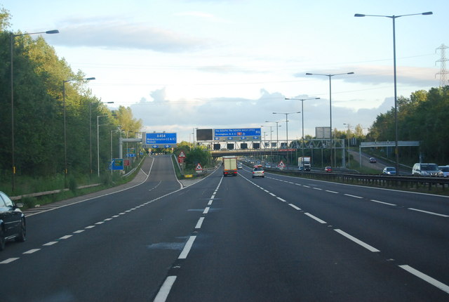 M6, Junction 10 © N Chadwick :: Geograph Britain and Ireland