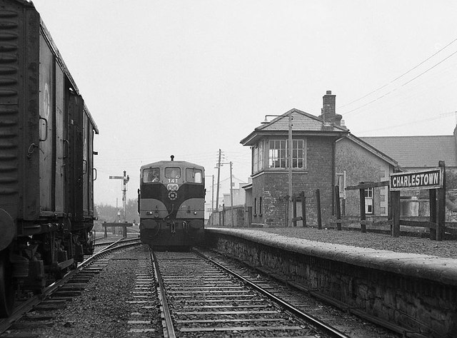 Freight train at Charlestown