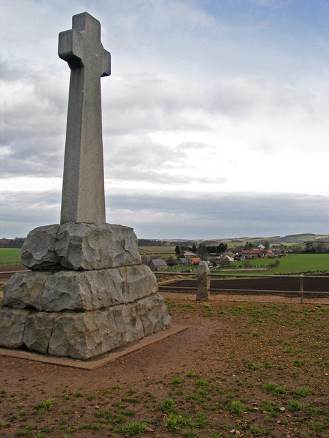 Monument at location of Battle of Flodden Field