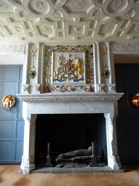 Edinburgh Castle - Fireplace in Royal apartments