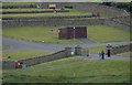 Waving to the boat, Lerwick