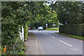 The junction of Morris Lane and Renacres Lane with the A5147