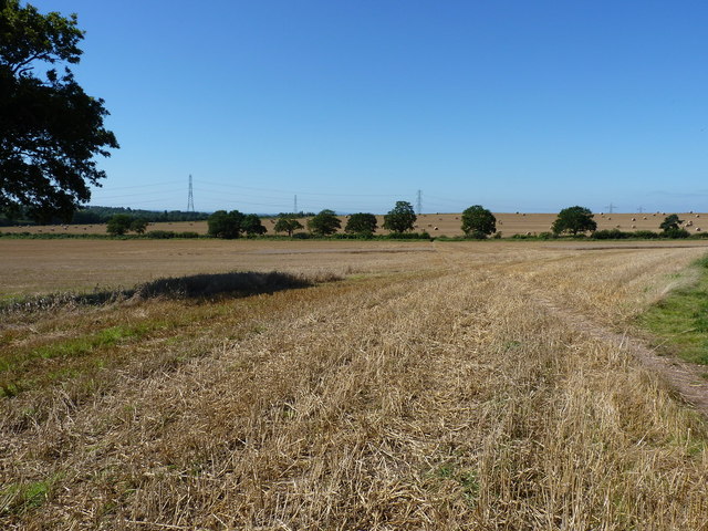 Footpath across a field near Manor Farm