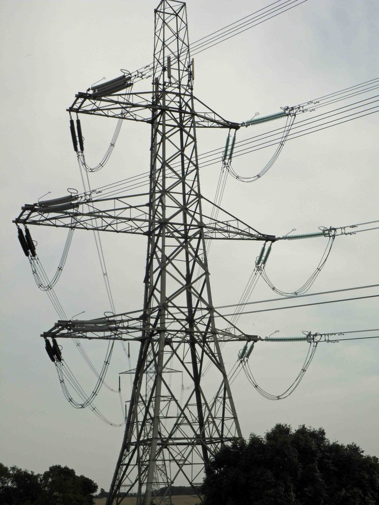 Pylons at Kirk Sandall © Steve Fareham :: Geograph Britain and Ireland