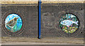 TQ5980 : Murals on Pumping Station by Roger Jones