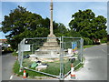 Repairs at the war memorial