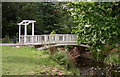 Footbridge in Roath Park Pleasure Gardens