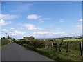 Approaching the road junction on the A723 at Muirhall Farm