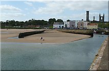 NO5116 : St Andrews - Harbour and cathedral ruins by Rob Farrow