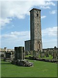 NO5116 : St Andrews - St Rule's from ruined cathedral nave by Rob Farrow